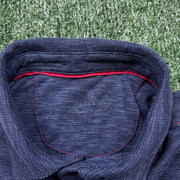 Nat Nast Polo Shirt Men's Size L Blue Short Sleeve Collared Knit Preppy Casual - Picture 7 of 7